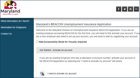 BEACON Employer Portal - Online UI System